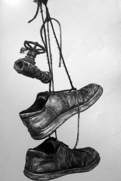 超写实素描静物作品4