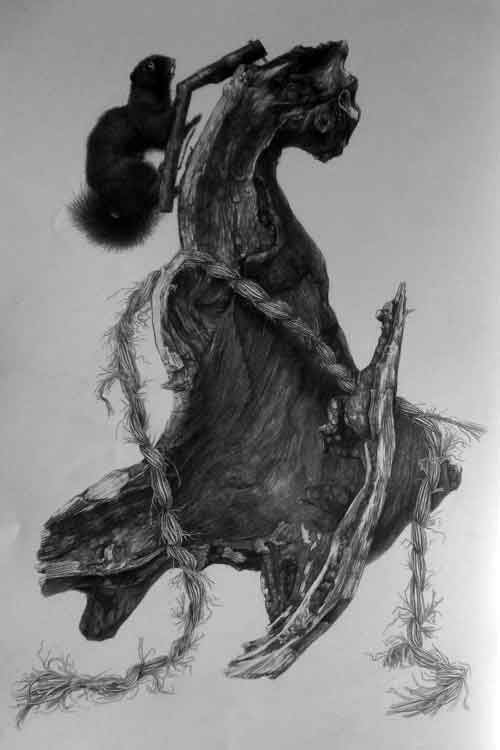 超写实素描静物作品6