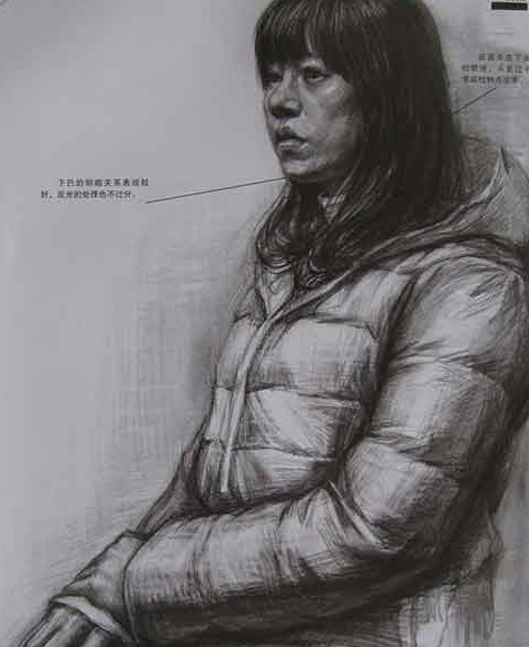 整体造型较好，能把握形体的基本特征，并将这些特征用调子塑造出来