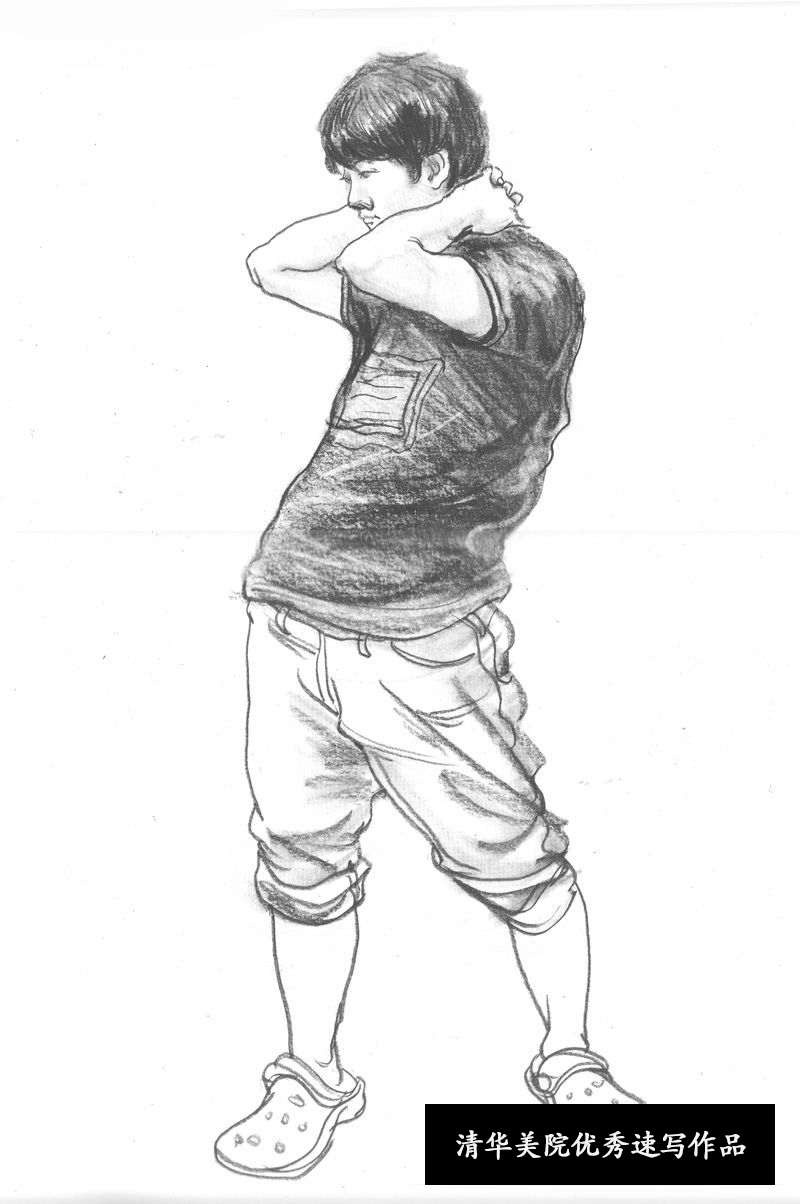 2013年清华大学美术学院优秀速写试卷欣赏（第4组）