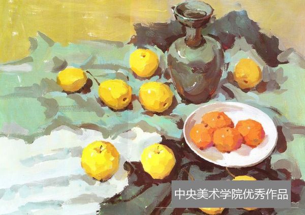 2013年中央美术学院静物色彩优秀试卷（第2组）