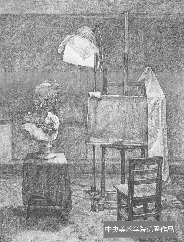 2013年中央美术学院素描静物试卷