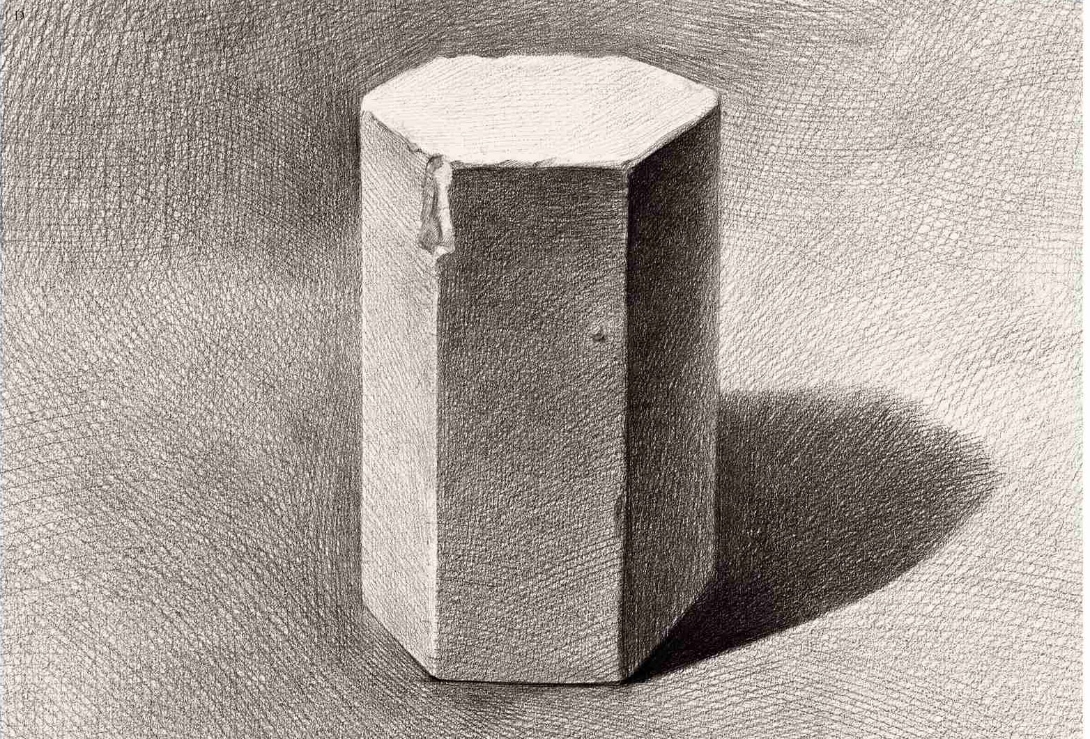 素描 几何体 石膏几何体 素描几何体 六面棱体