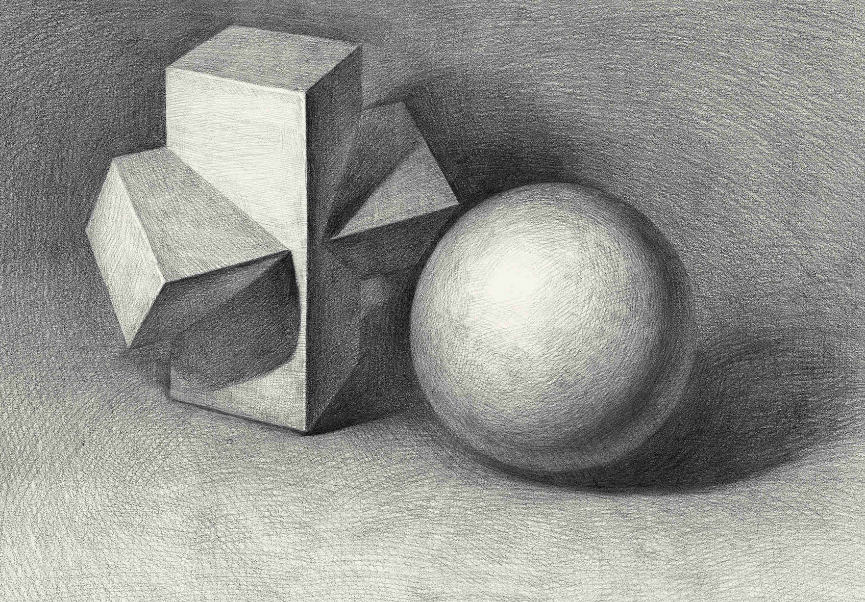 素描 几何体 石膏几何体 素描几何体 圆球体 十字贯穿体