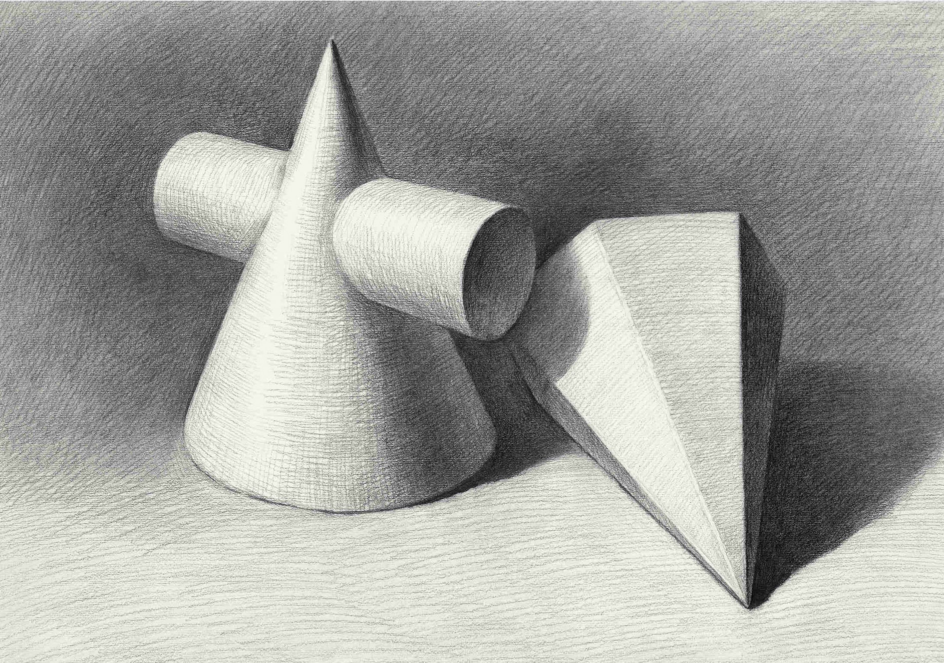 素描 几何体 石膏几何体 素描几何体 圆锥体 六棱锥