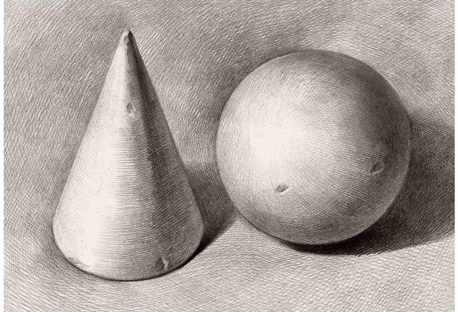 素描 几何体 石膏几何体 素描几何体 圆锥体 圆球体