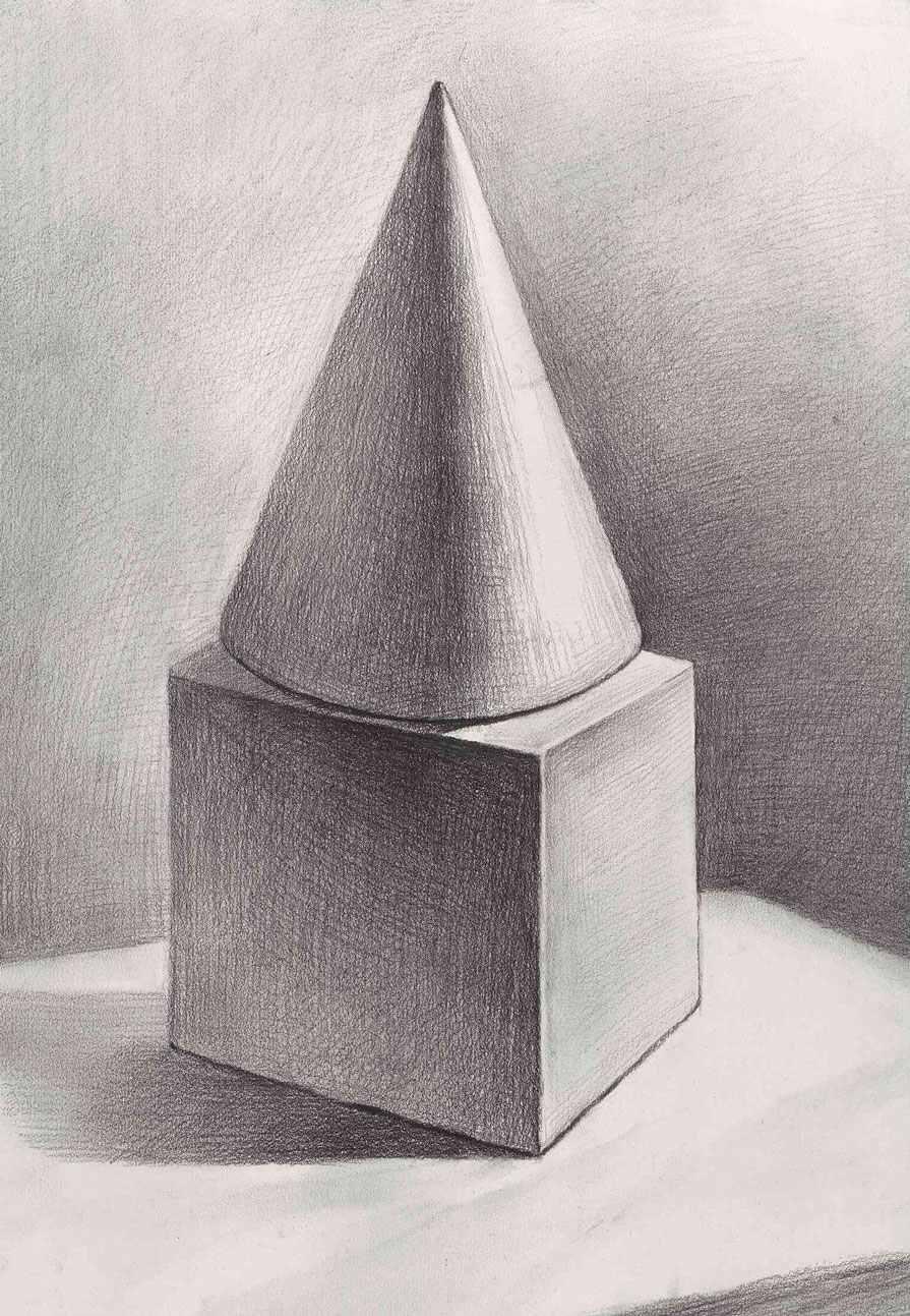 素描 几何体 石膏几何体 素描几何体 圆锥体 正方体