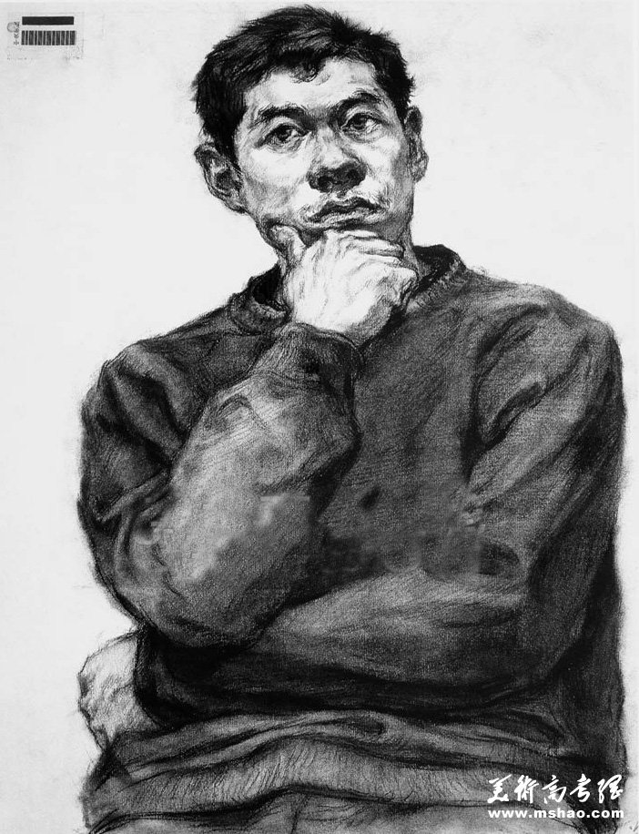 07年中央美院造型素描高分试卷(2)