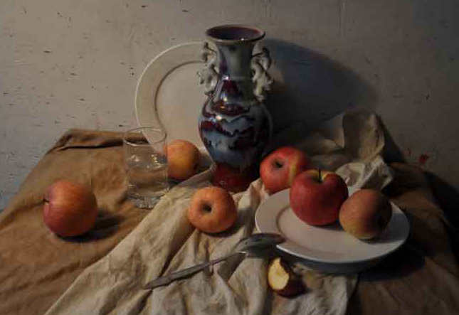 陶罐静物组合步骤