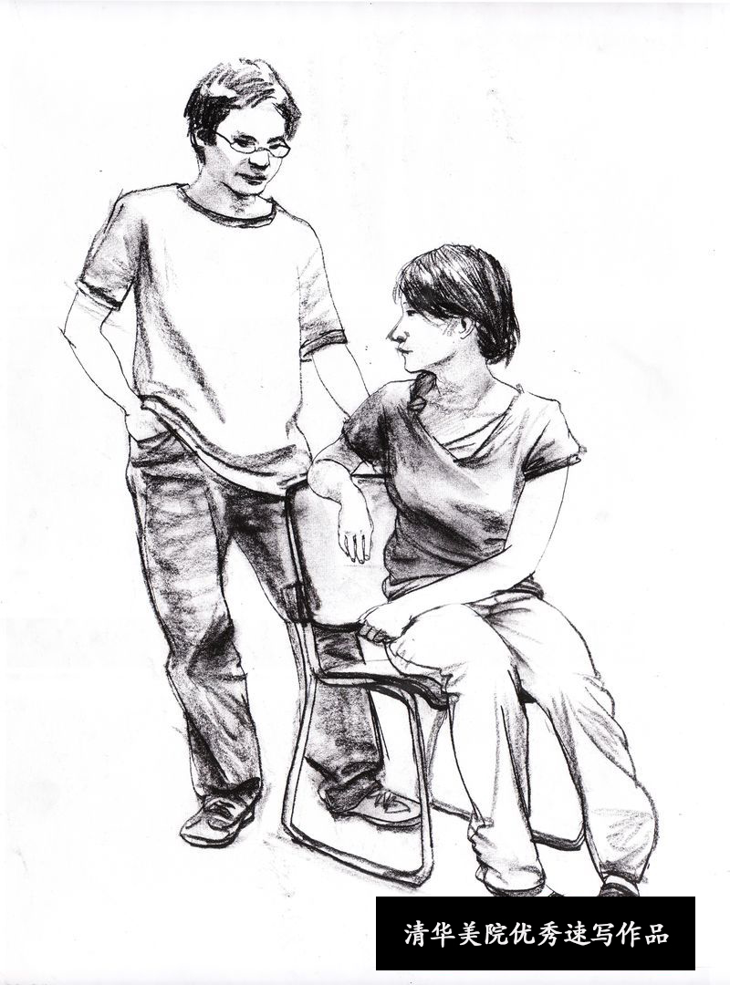 2013年清华大学美术学院优秀速写试卷欣赏（第1组）
