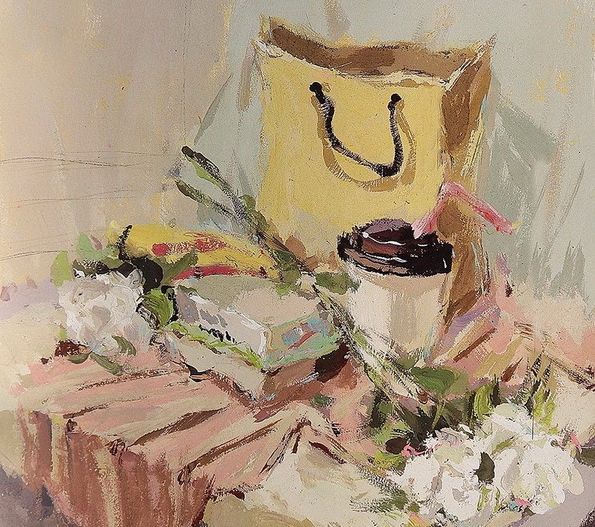 2013年中国美术学院色彩静物高分试卷