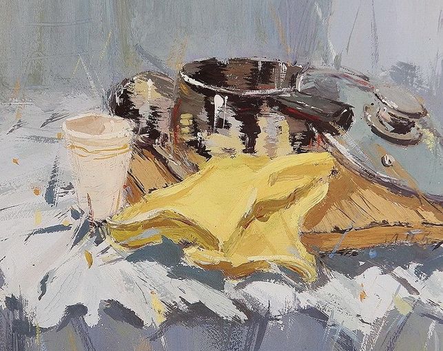 2013年中国美术学院色彩静物高分试卷