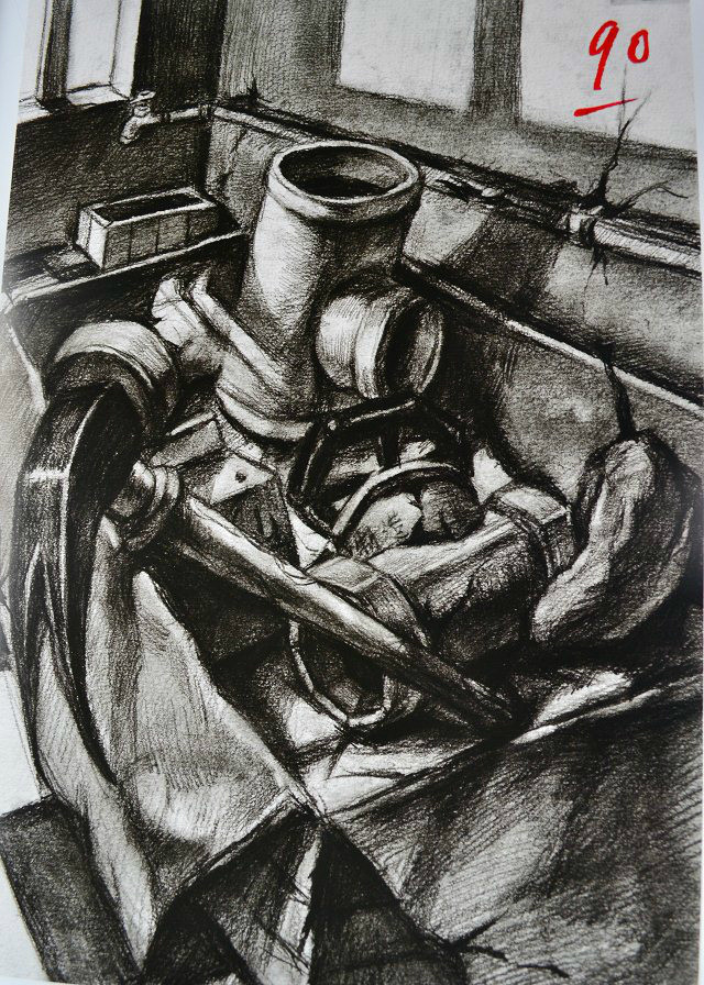 四川美院高分设计素描试卷2