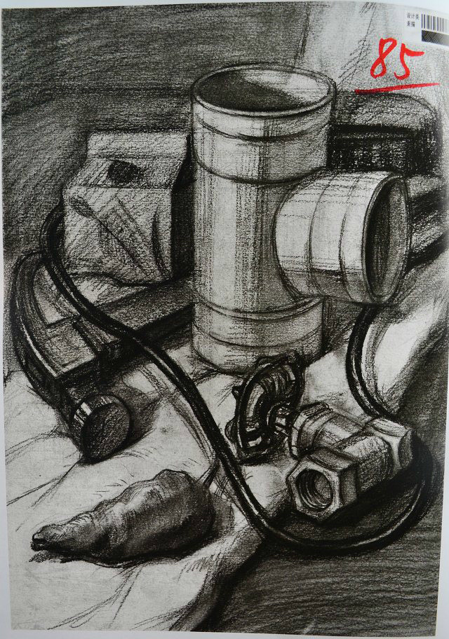 四川美院高分设计素描试卷3