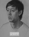 四分之三男青年素描头像作品3
