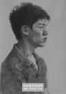 四分之三男青年素描头像作品6