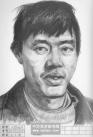 北京服装学院男中年素描头像高分试卷4