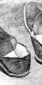 静物素描写生作品