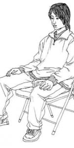 单个人速写写生作品