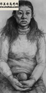  西安美院优秀素描试卷 