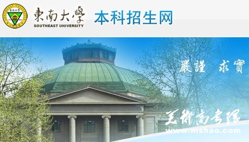 2011年东南大学艺术类招生简章