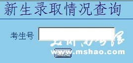 2013年咸宁学院艺术类高考录取查询